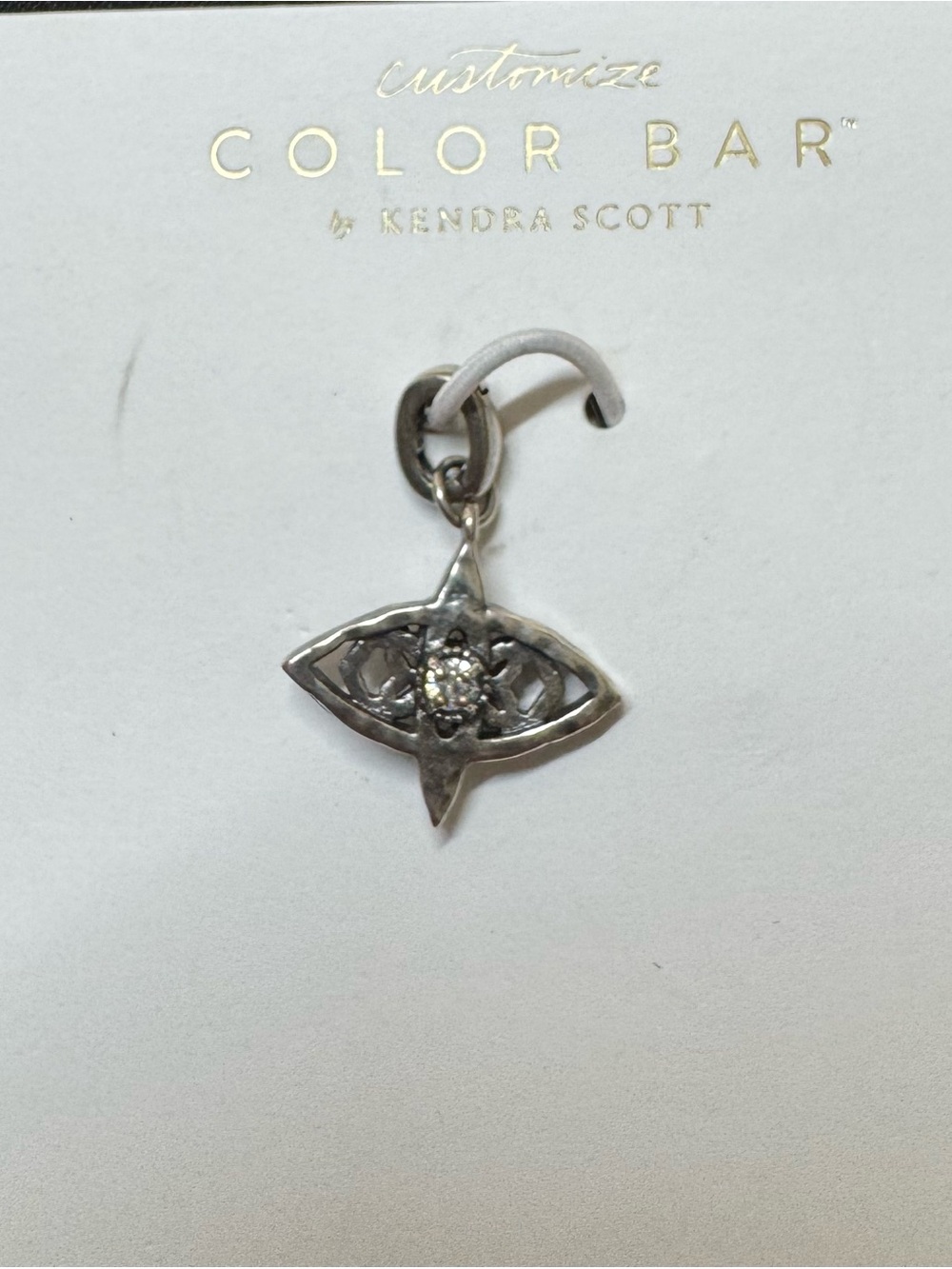 Kendra Scott Silver Evil Eye  Charm Pendant - Silver